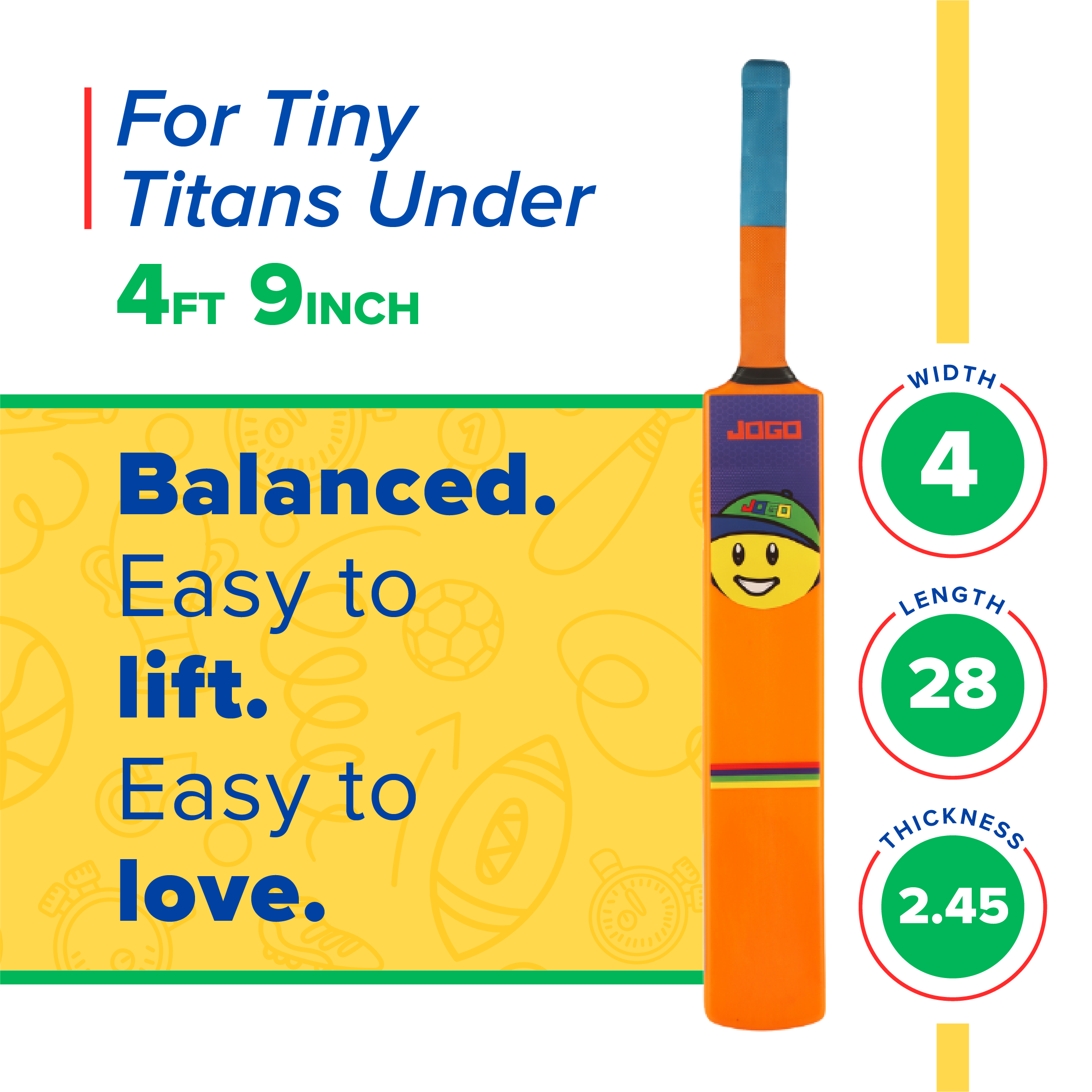 Piko Kids Cricket Bat