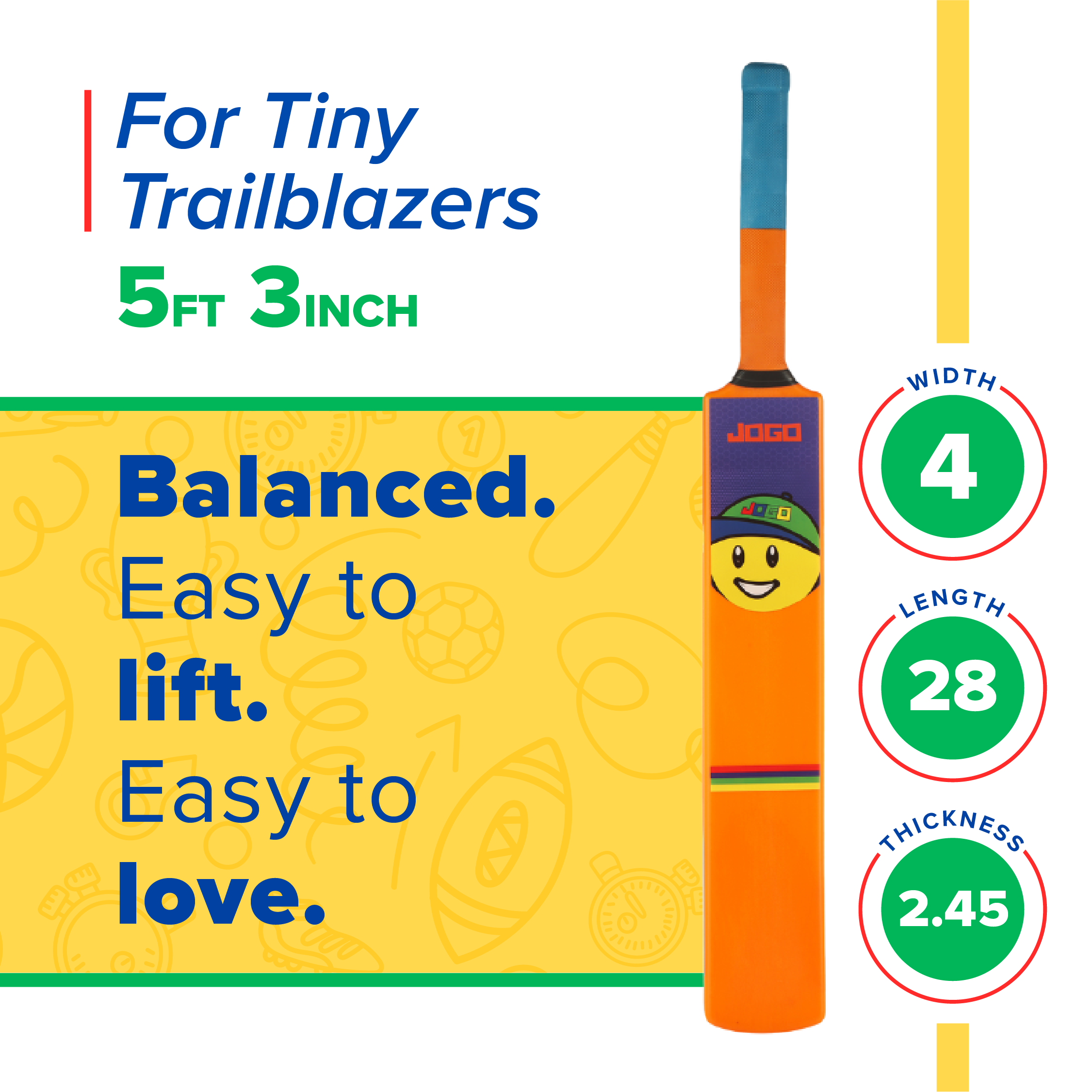 Piko Kids Cricket Bat