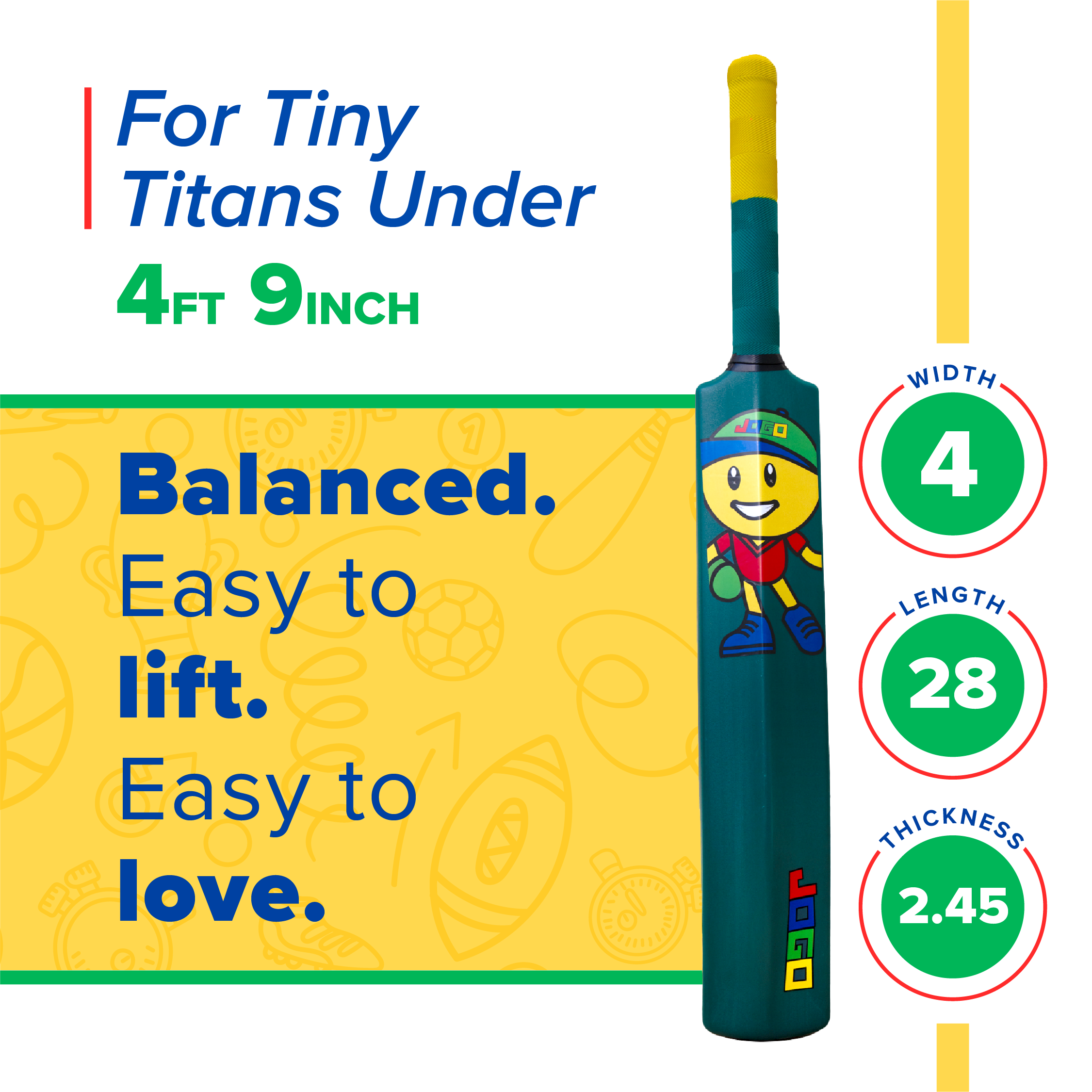 Piko Kids Cricket Kit with Wicket Bag