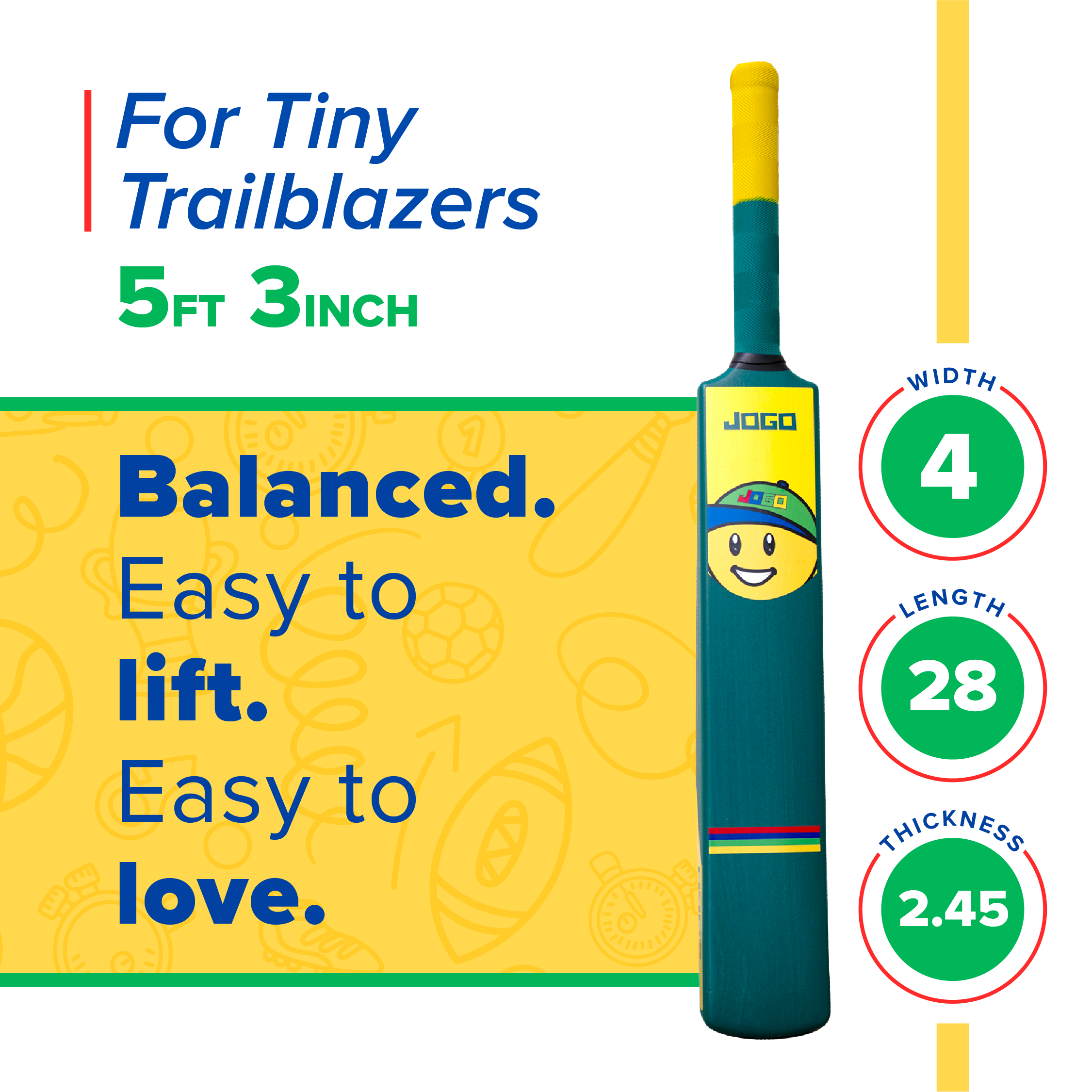 Piko Kids Cricket Kit with Wicket Bag