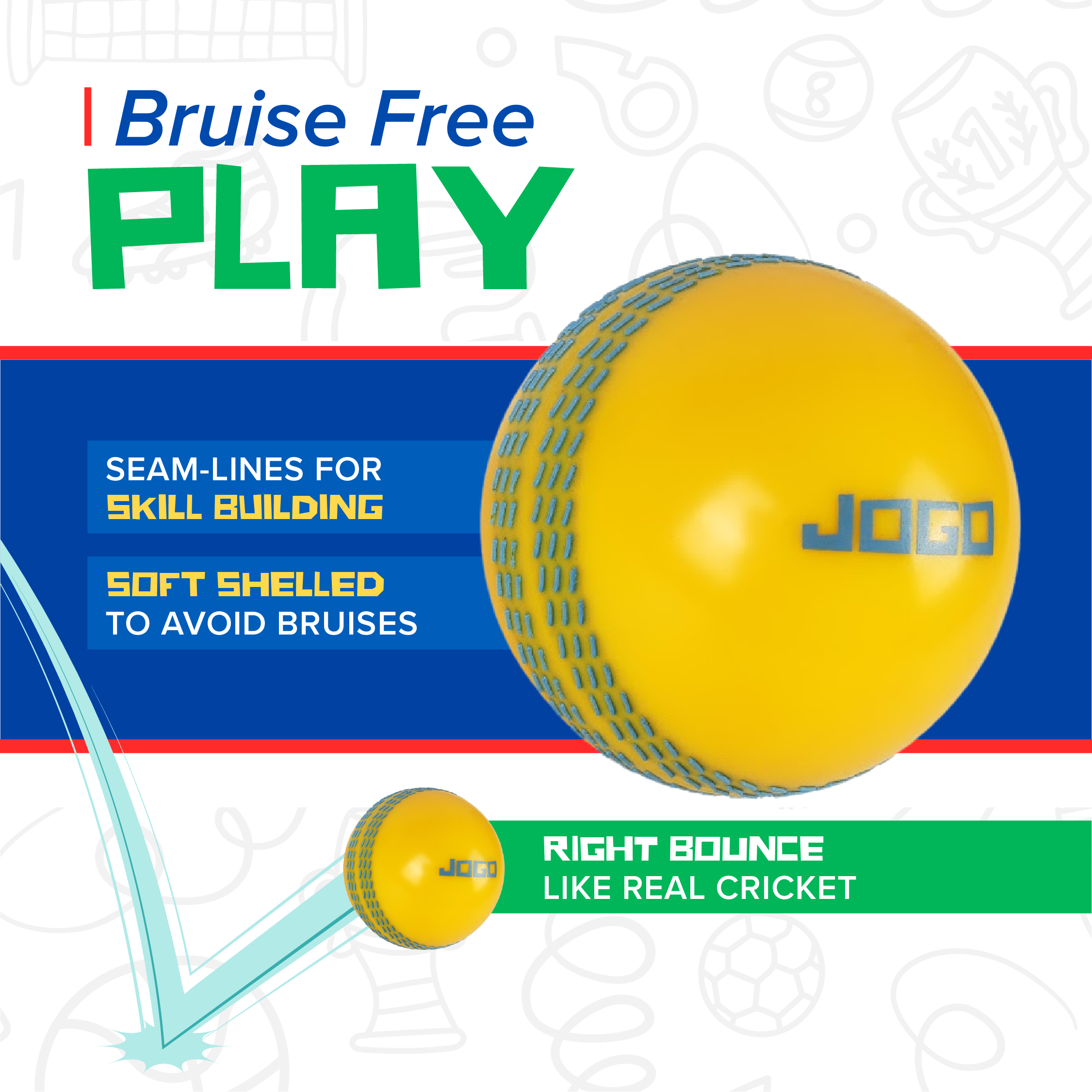 Piko Kids Cricket Kit with Wicket Bag
